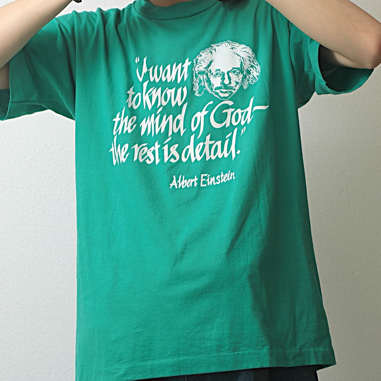 90s screenstars Einstein 偉人 print T-shirt used