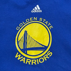 【adidas】NBA GOLDEN STATWARRIORS プリント プルオーバー パーカー バスケ アメリカ古着