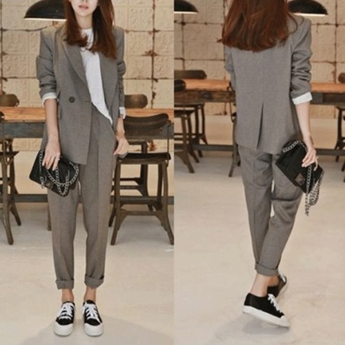 セットアップ　ジャケット　パンツ　大きいサイズ　無地　ロング丈　ゆったり　大人可愛い　秋冬　お呼ばれ　レディース　BACB0110