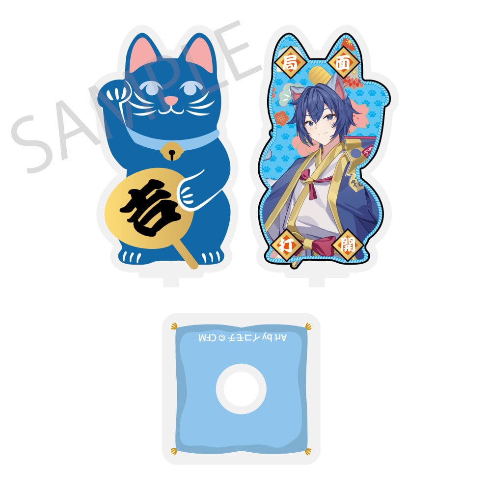 「初音ミク×招き猫×真夏の熊谷」まわるダイカットアクリルスタンド