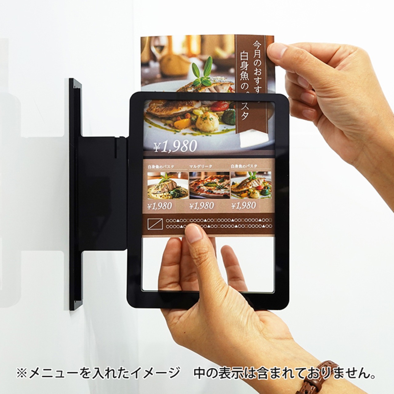 ツケレルン（多用途カードケース サイン）アクリル 突き出しサイン （はがきサイズ カードケース01）mut-0001【送料無料】 - 1