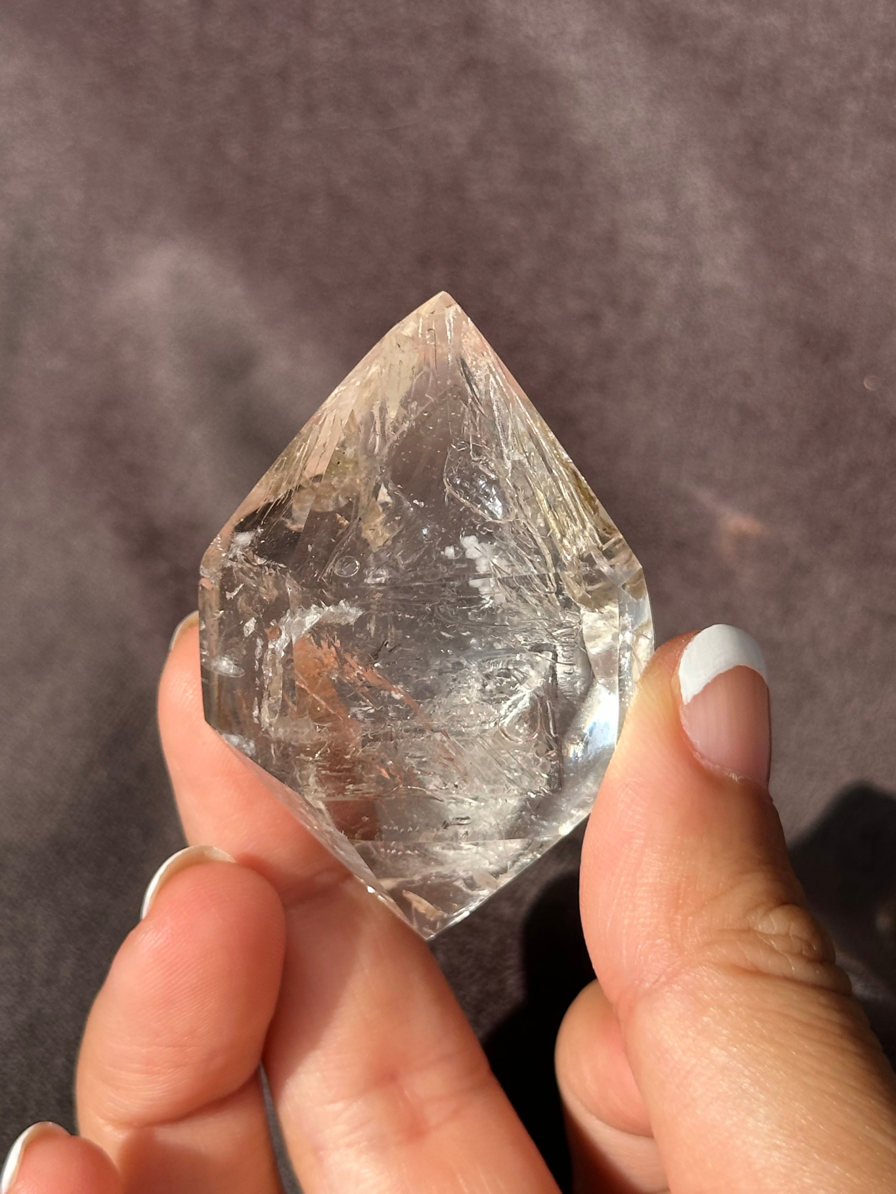 水入り 水晶】ダブル ポイント エンハイドロ クォーツ | s'harmoniser