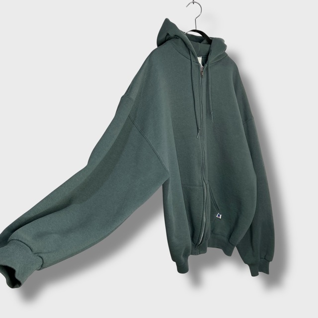 90s ラッセルアスレティック メキシコ製 ジップパーカー グリーン XL