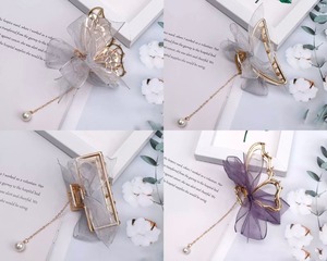 ガーリーヘアクリップシルバー(A〜D)