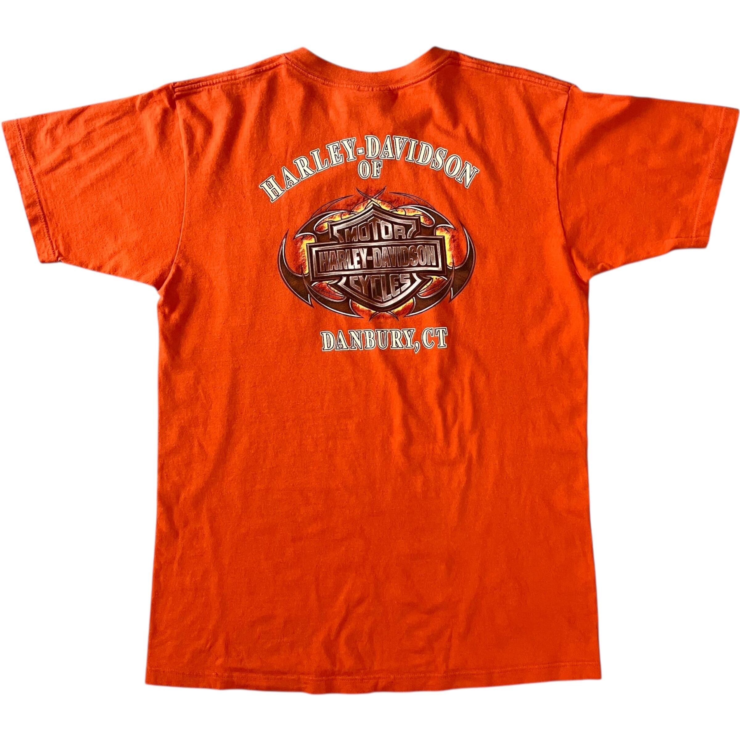 《L》Harley-Davidson ハーレーダビッドソン 00s usa製 ポケットTee 両面プリント No.2088