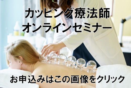 カッピング療法師 オンライン講座