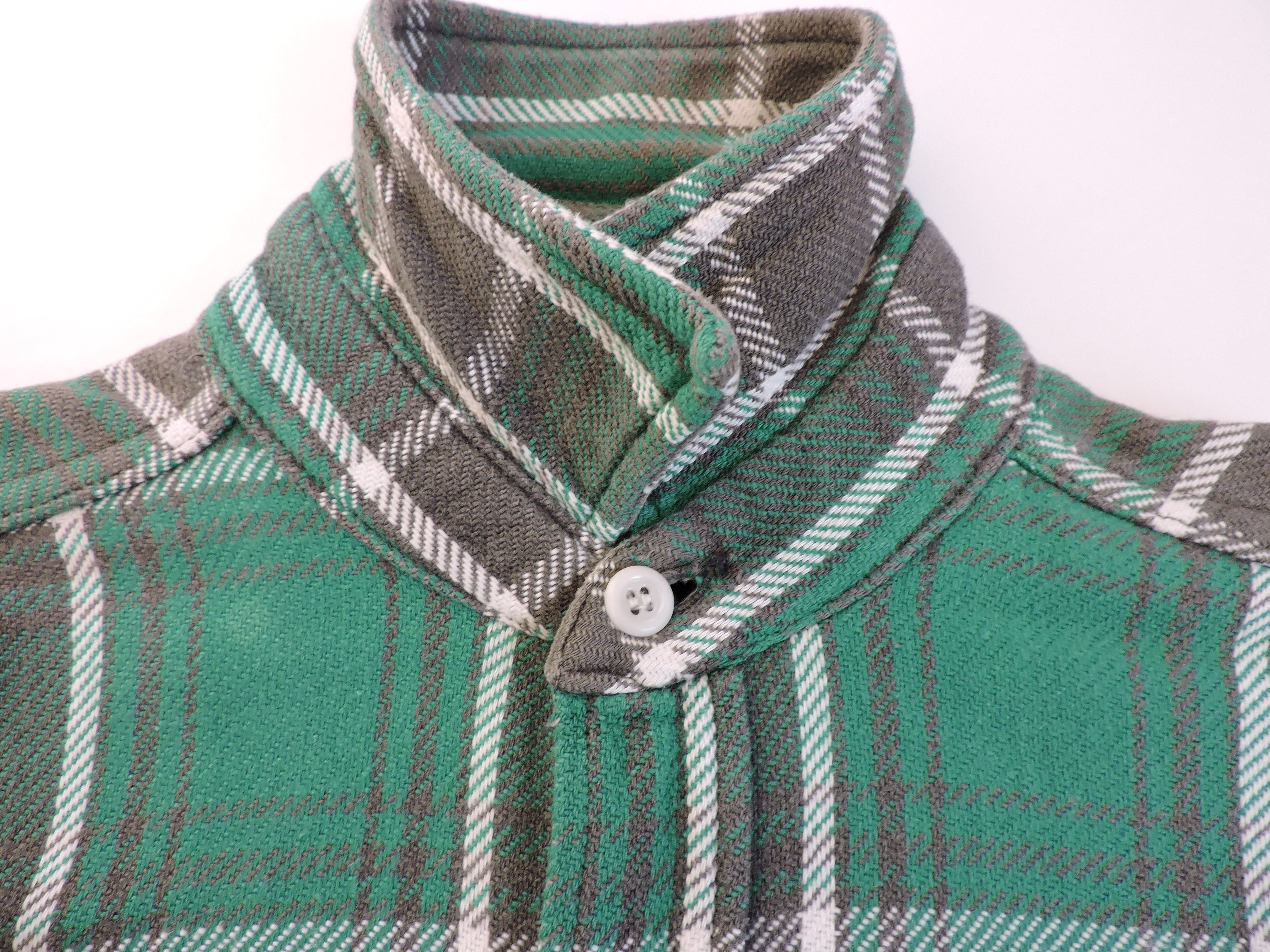 1960s ROOMY RICHARD マチ付ヘビーフランネルシャツ SIZE:15(M) | swallows