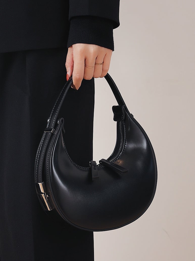 crescent zip bag
