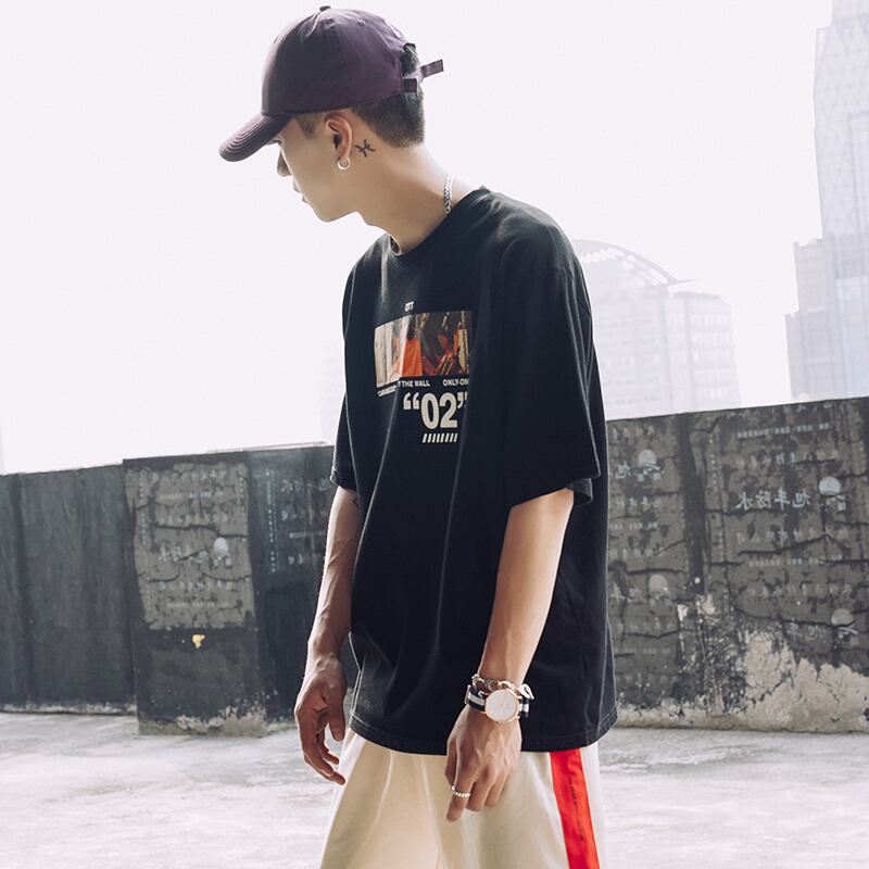 全3色 Tシャツ カットソー プリント カジュアル シンプル