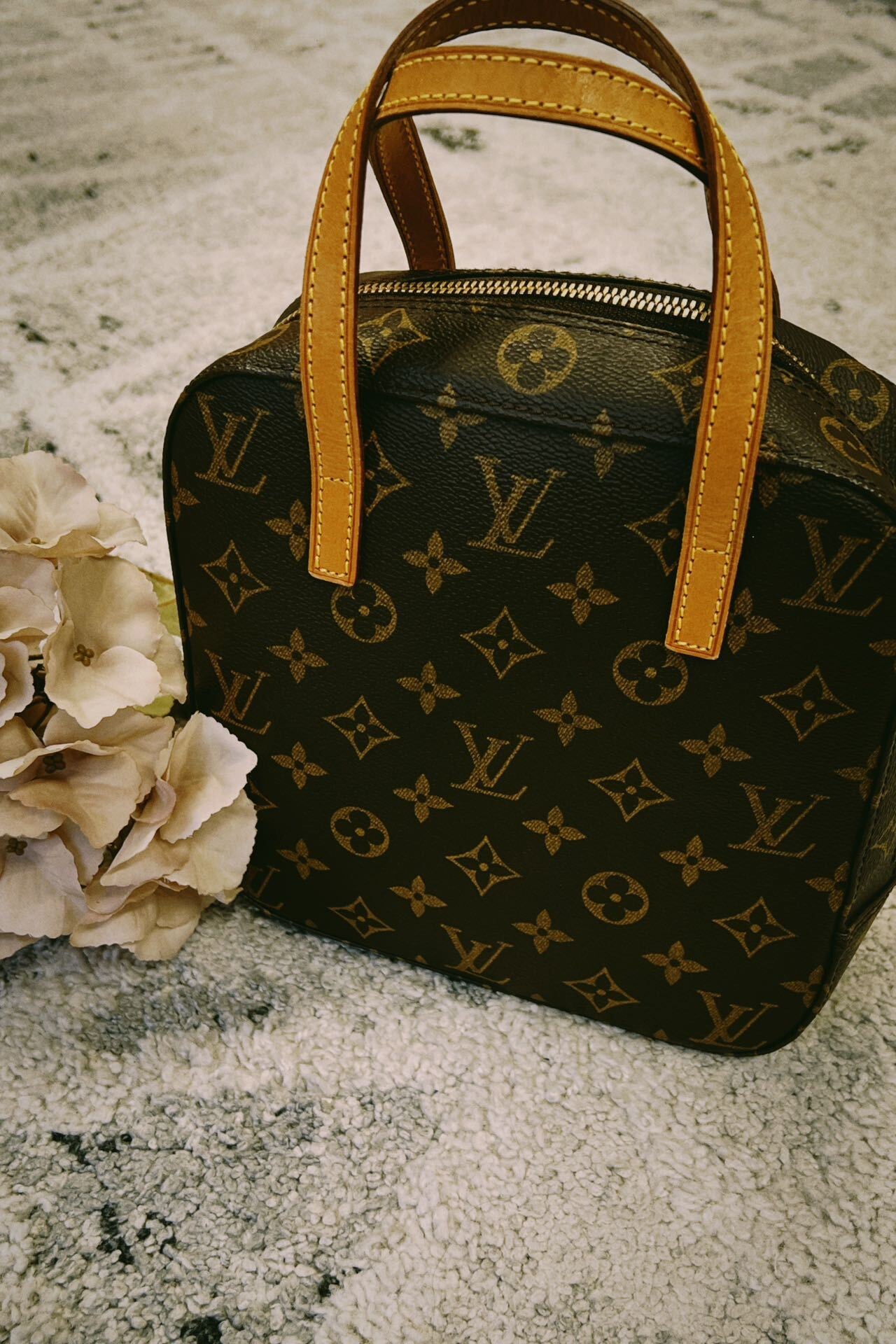 ルイヴィトン LOUIS VUITTON 2WAYバッグ スポンティーニ モノグラム 茶 ショルダー ハンドバッグ ゴールド金具 M47500  レディース ユニセックス | Untique powered by BASE