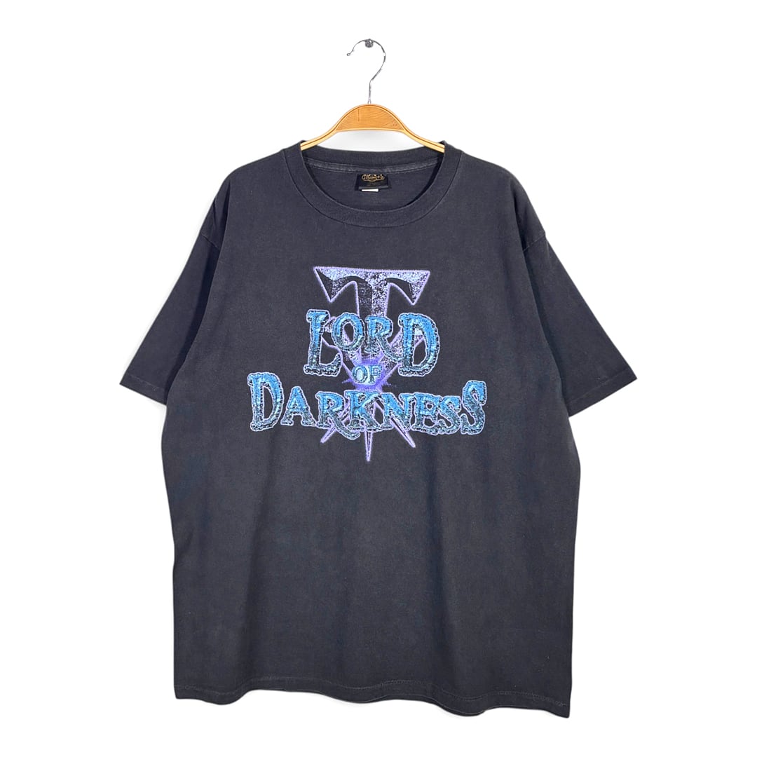 90s WWF アンダーテイカー USA製 ヴィンテージ Tシャツ プロレス ブラック THE UNDERTAKER シングルステッチ ヘインズ サイズXL 古着 BZ0517