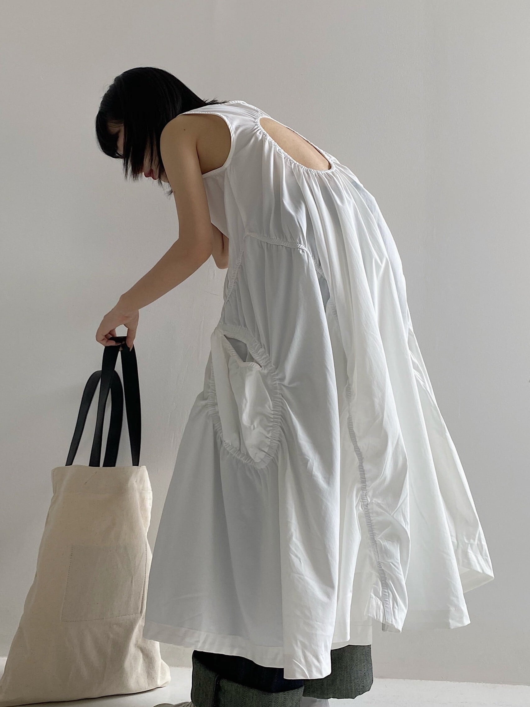 Asymmetrical Hem Camisole Maxi Dress*S-672