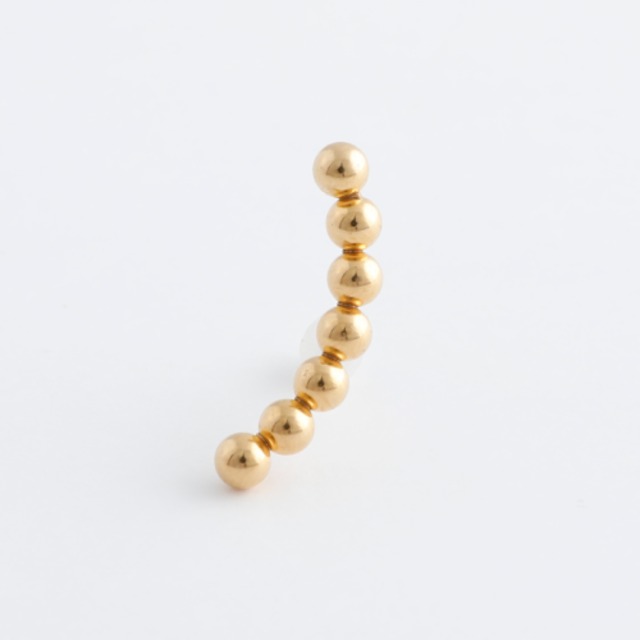 Stainless ball  line pierce【silver/gold】