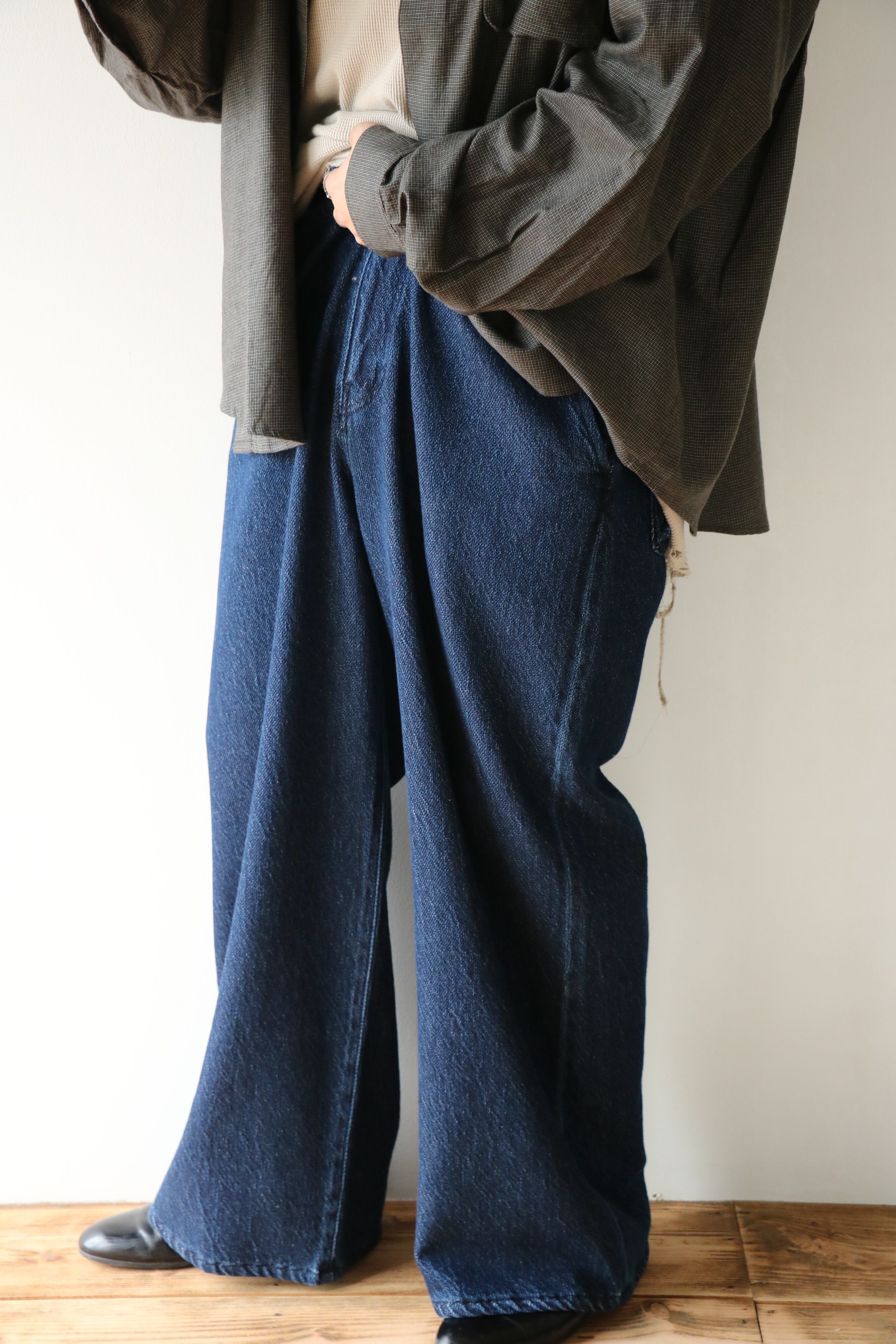 satou / dokan wide denim / PT25012 / サトウ ドカンワイドデニム | kawl.