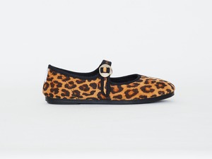＜LA CADENA＞Baby&Kids JAPONESA LEOPARD VELOUR x SOLID TRIM
