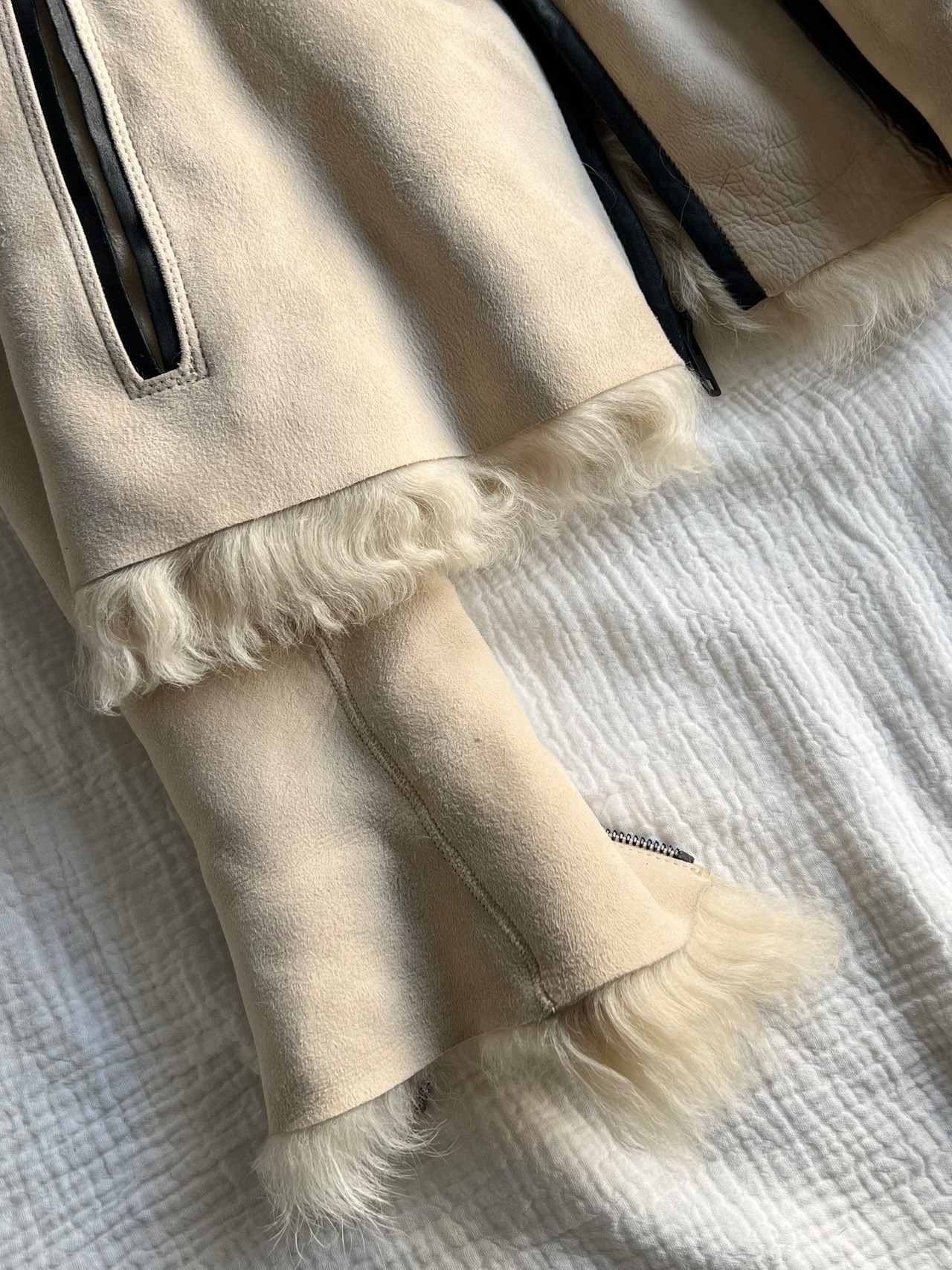 "theory" Leather Fur Riders