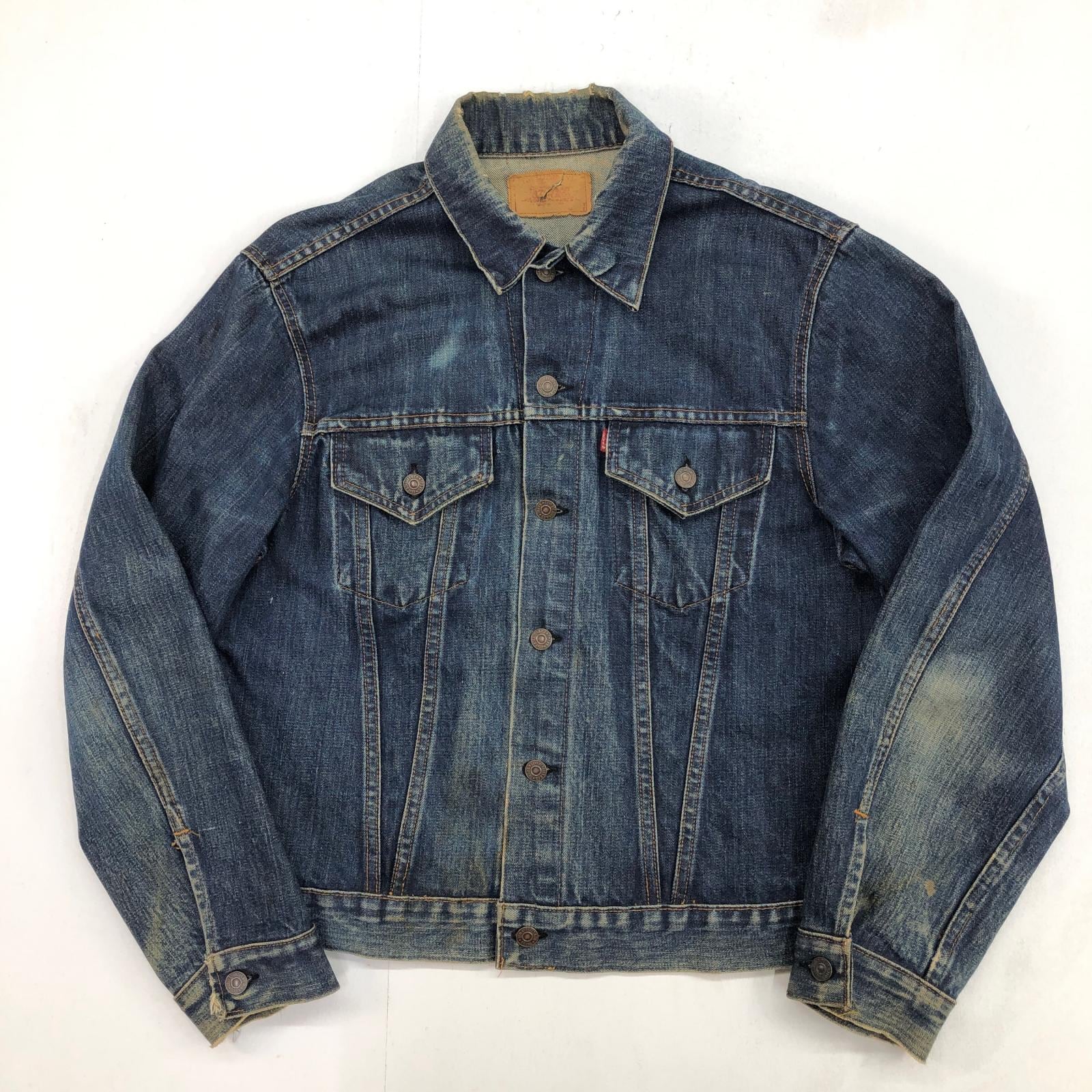 LEVI'S リーバイス 60年代 USA製 70505 4th BIG E 不均等V ボタン裏