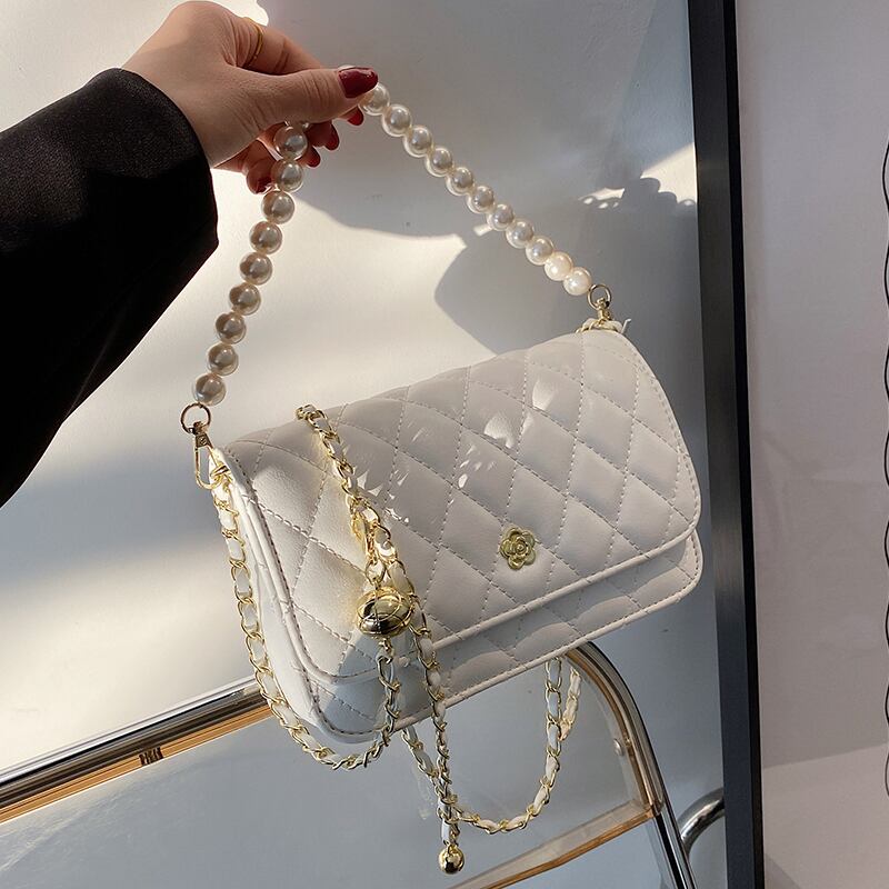 パールチェーン サマー 夏物 真珠 メッセンジャーバッグ Tiancai_Wing_Bag17974554457