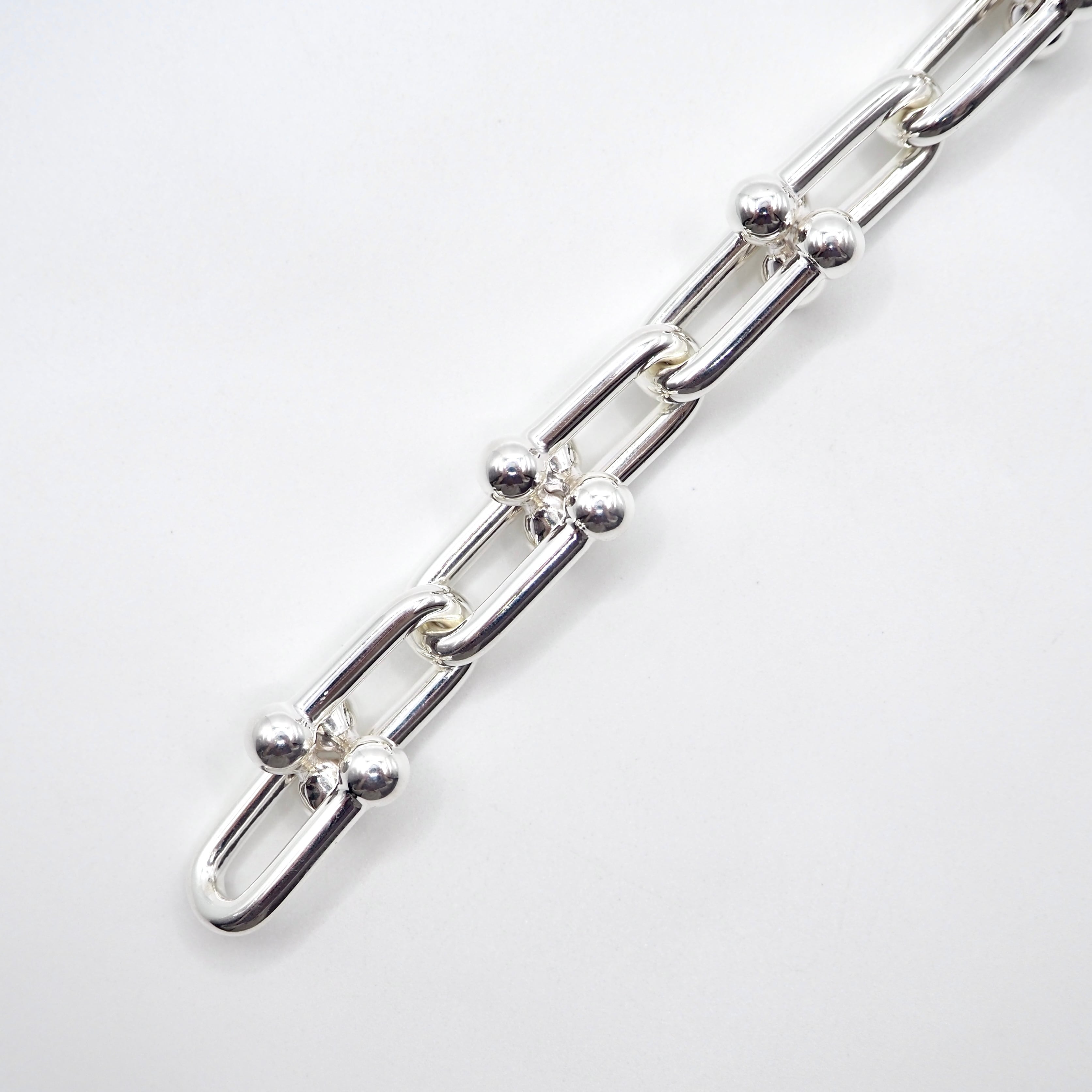Tiffany&Co. ハードウェア ラージリンク ブレスレット 14コマ シルバー
