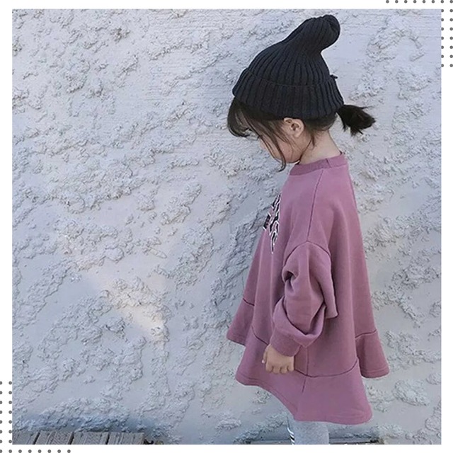 コットンスウェットロゴワンピース