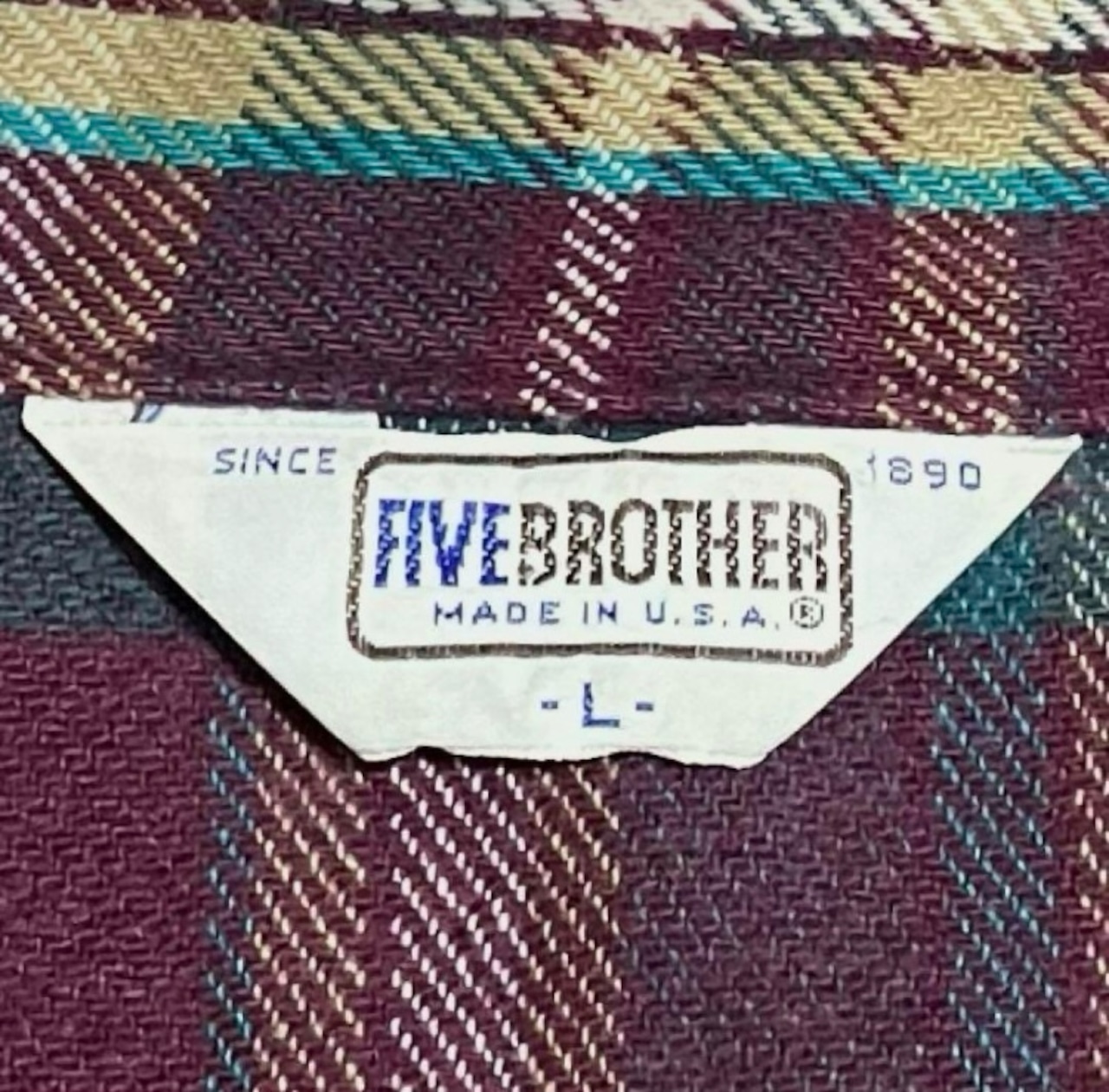 希少】FIVE BROTHER ファイブブラザー ネルシャツ フランネルシャツ 