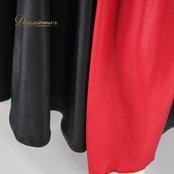 社交ダンス 衣装 スタンダード スカート レッスンウェア 赤 黒 バイカラー Create-Sun クリエイトサン ブラック系 レッド系 練習着 スカート レディース ダンス衣装 練習着 ポリエステル 伸縮性 大人用 スポーツウェア フレアスカート ウエストゴム 毎日の練習 ロングスカート ダンスレッスン 性感的 おしゃれ バイカラー スタイリッシュ シンプル デザイン