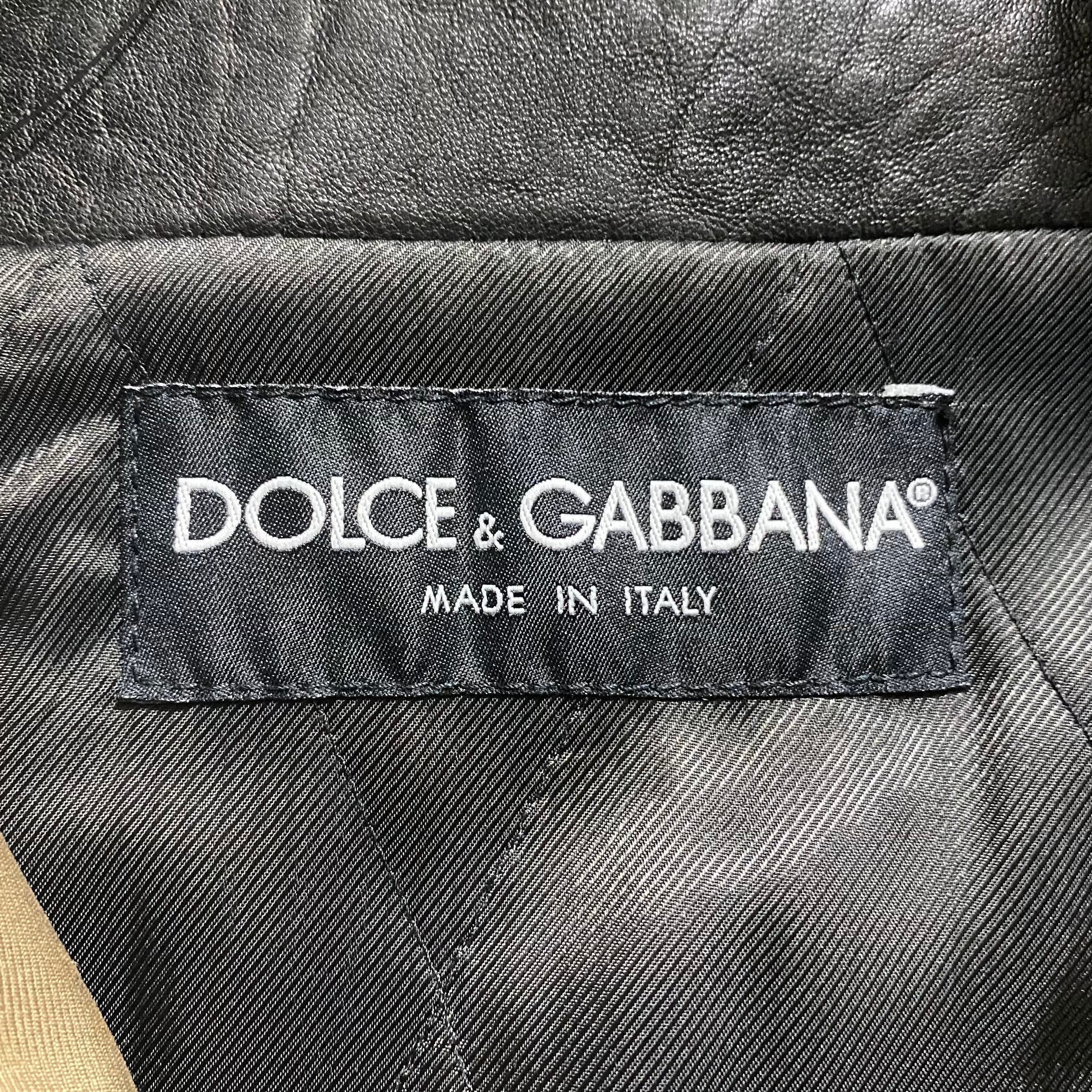 archive 2005AW DOLCE&GABBANA layered mouton riders jacket | NOIR 