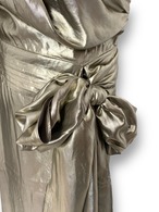 Metallic holder neck dress