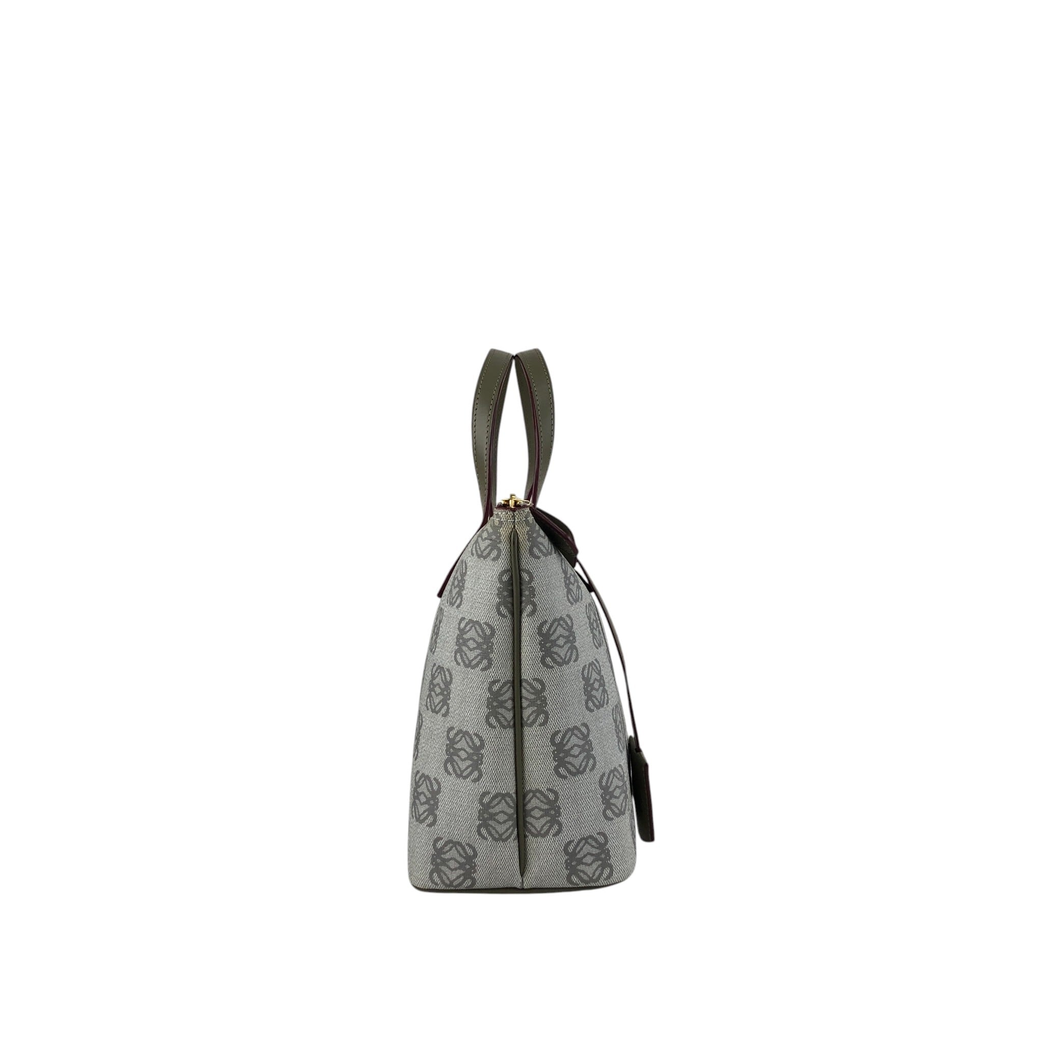LOEWE ロエベ アナグラム トートバッグ グレー PVC レザー vintage