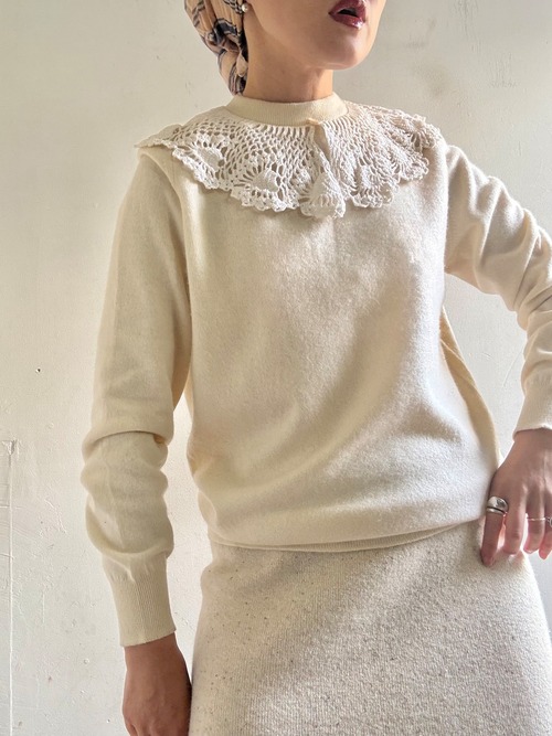 1970s Vintage Crochet Collar