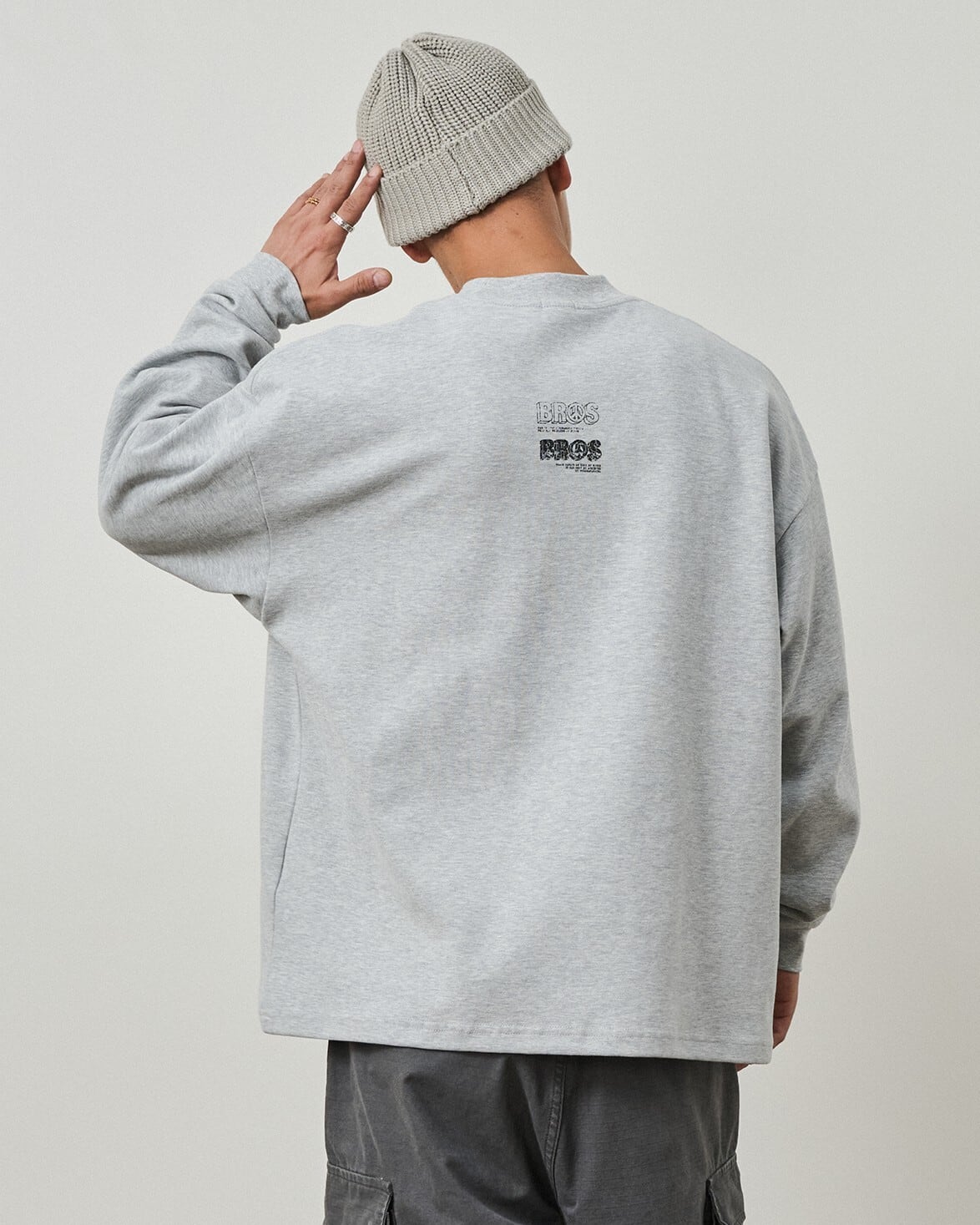 Logo Printed Long Sleeve T-Shirt x00403 | XPOSE