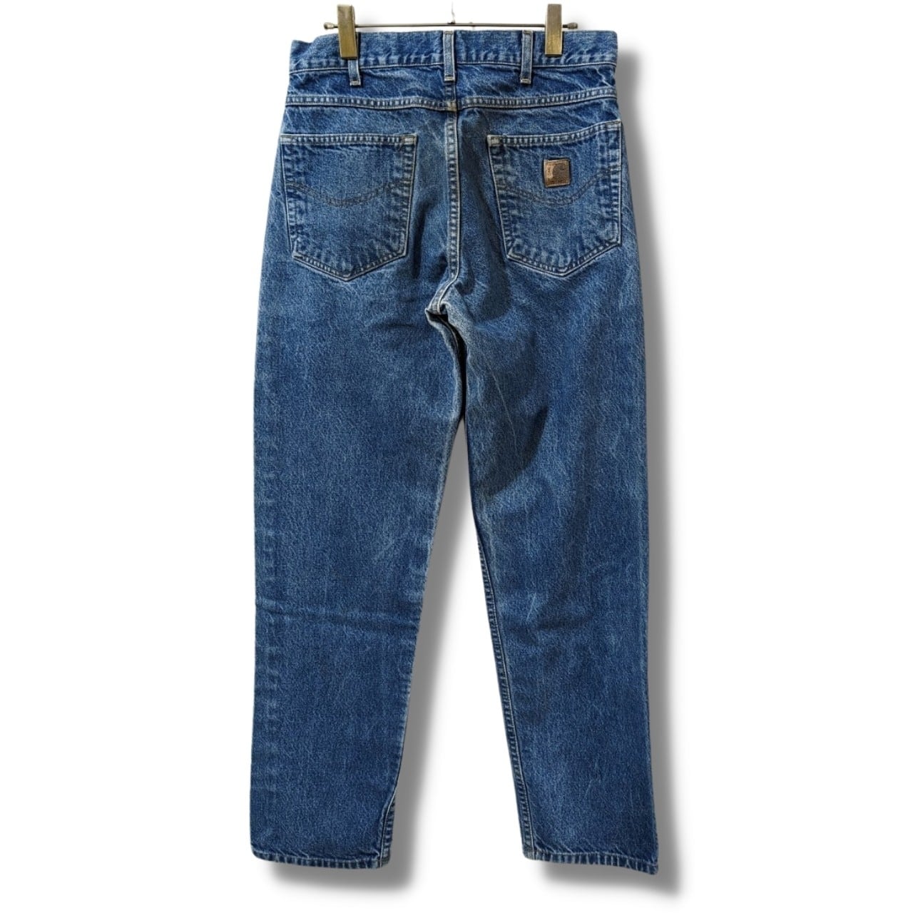 ゆ*様 ビンテージ　古着　carhartt カーハート　バギー　デニム　ジーンズ carhartt - 90s 古着 カーハート USA製 革タグ デニム バギー