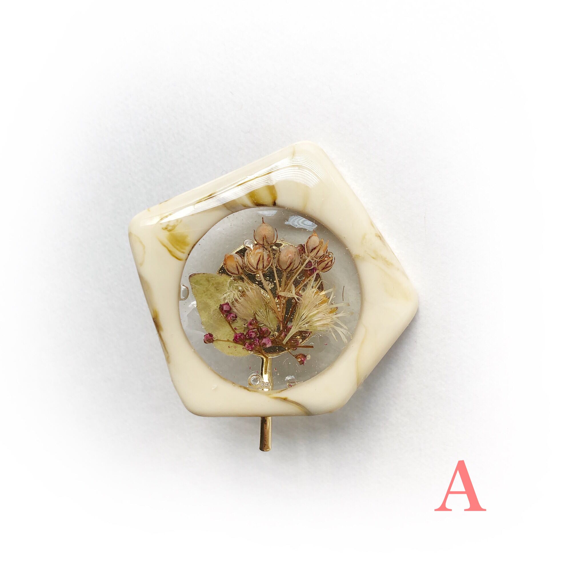 ポニーフック 押し花 ヘアアクセサリー