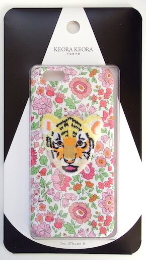 刺繍iPhone6ケース 子トラ【リバティプリント】 | KEORA KEORA WEB STORE