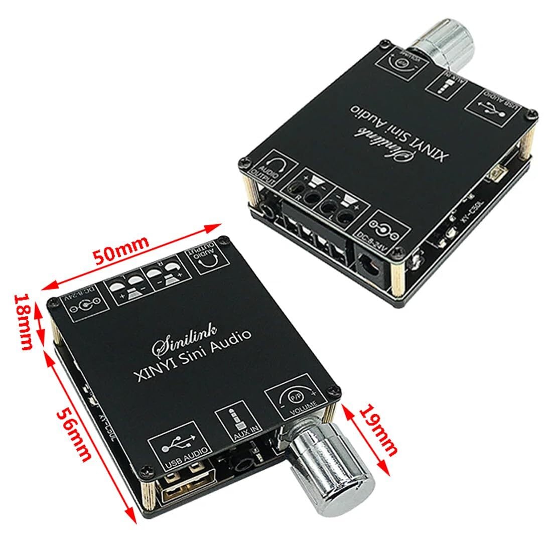 GAOHOU ステレオBT5.0 デジタルパワー アンプボード 50Wデュアル