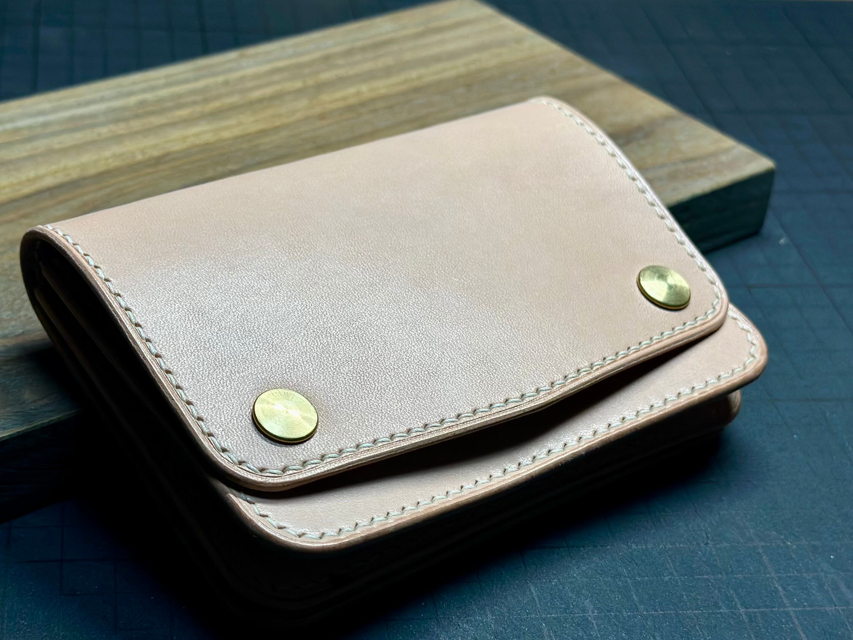 トラッカーウォレット　ショート　ナチュラル　ベージュ　生成り　アメカジ　二つ折り トラッカーウォレット ショート ナチュラル ベージュ 生成り アメカジ