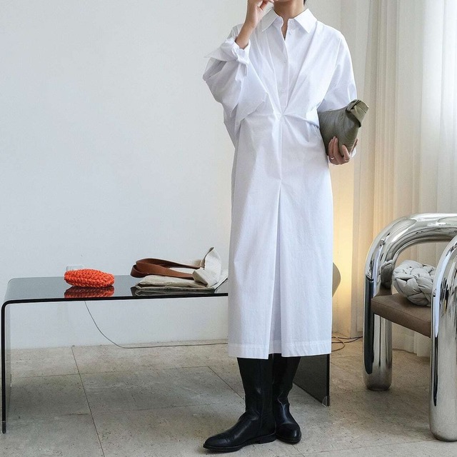 タックシャツワンピース 10158