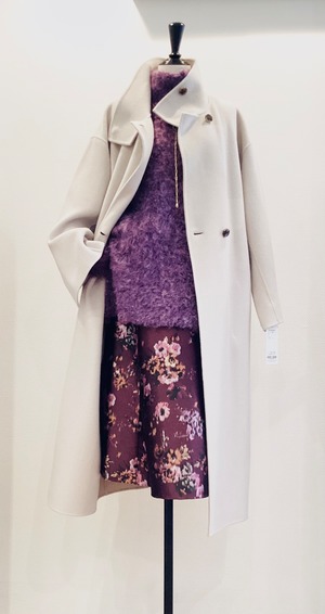 ダブルフェイスダブルプレストロングコート