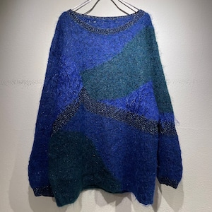 used design mohair knit