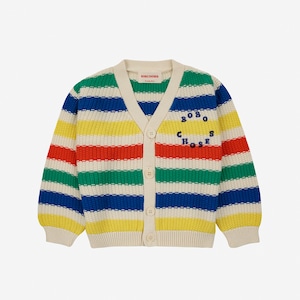 BOBO/Baby Bobo Choses Multicolor stripes cardigan/124AB110