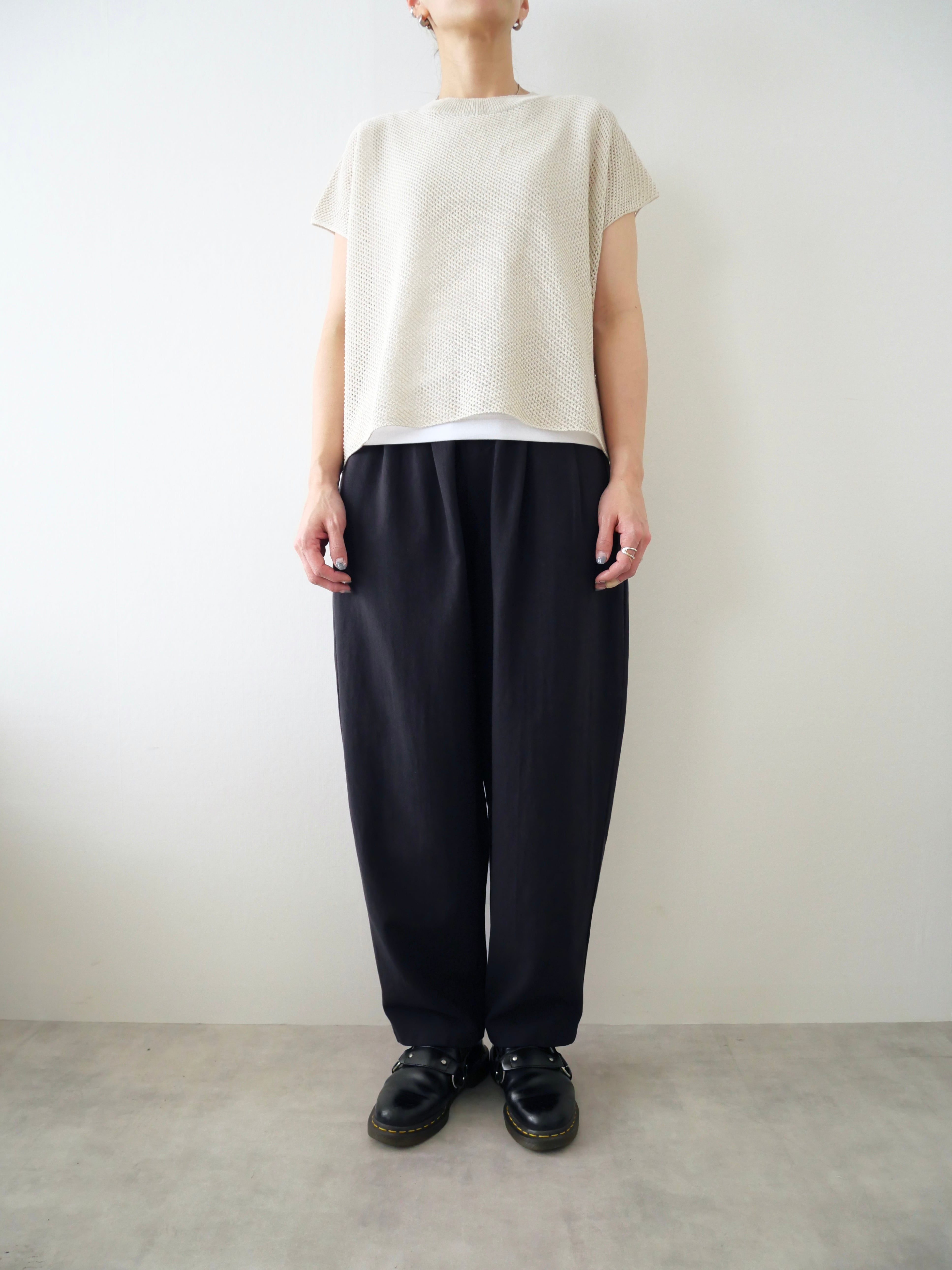 evam eva / dry silk vest | t a - n a