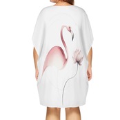 Women's V-Neck Plus Size Loose Dress FL 4837