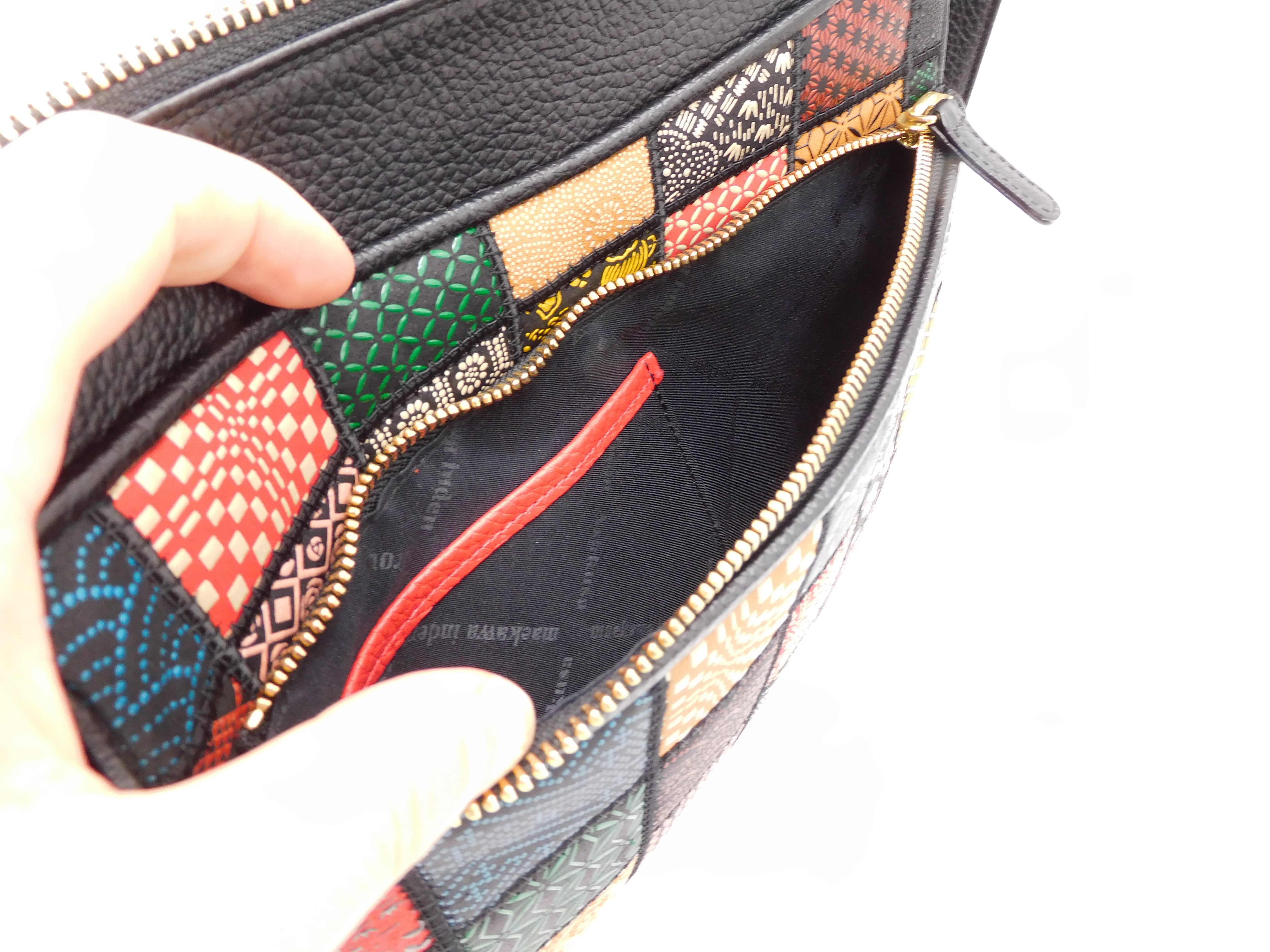 パッチワーク印傳 通しマチショルダー マルチカラー | 浅草前川印傳