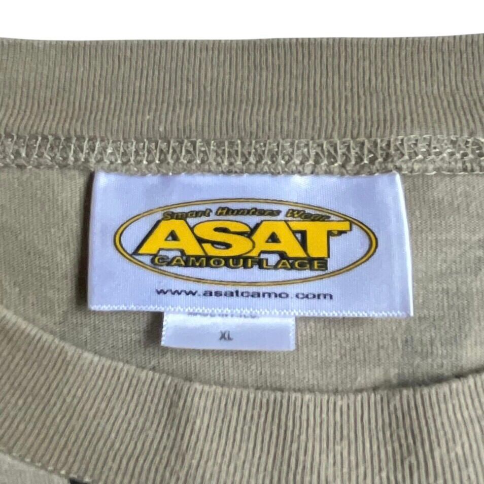 【ASAT】90s USA製 トライバルカモ 長袖Tシャツ XXL XL：00s Asat Camo アサット カモ トライバルカモ 長袖 Tシャツ ロンT
