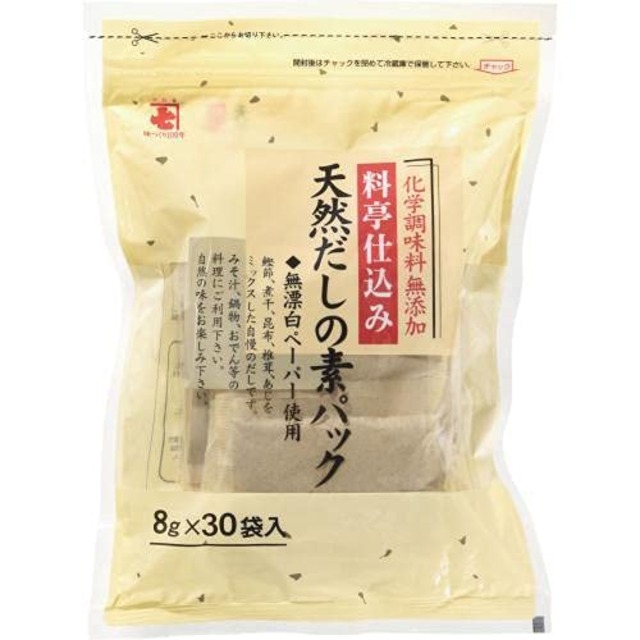 かね七 天然だしの素パック 240g (8g×30p)