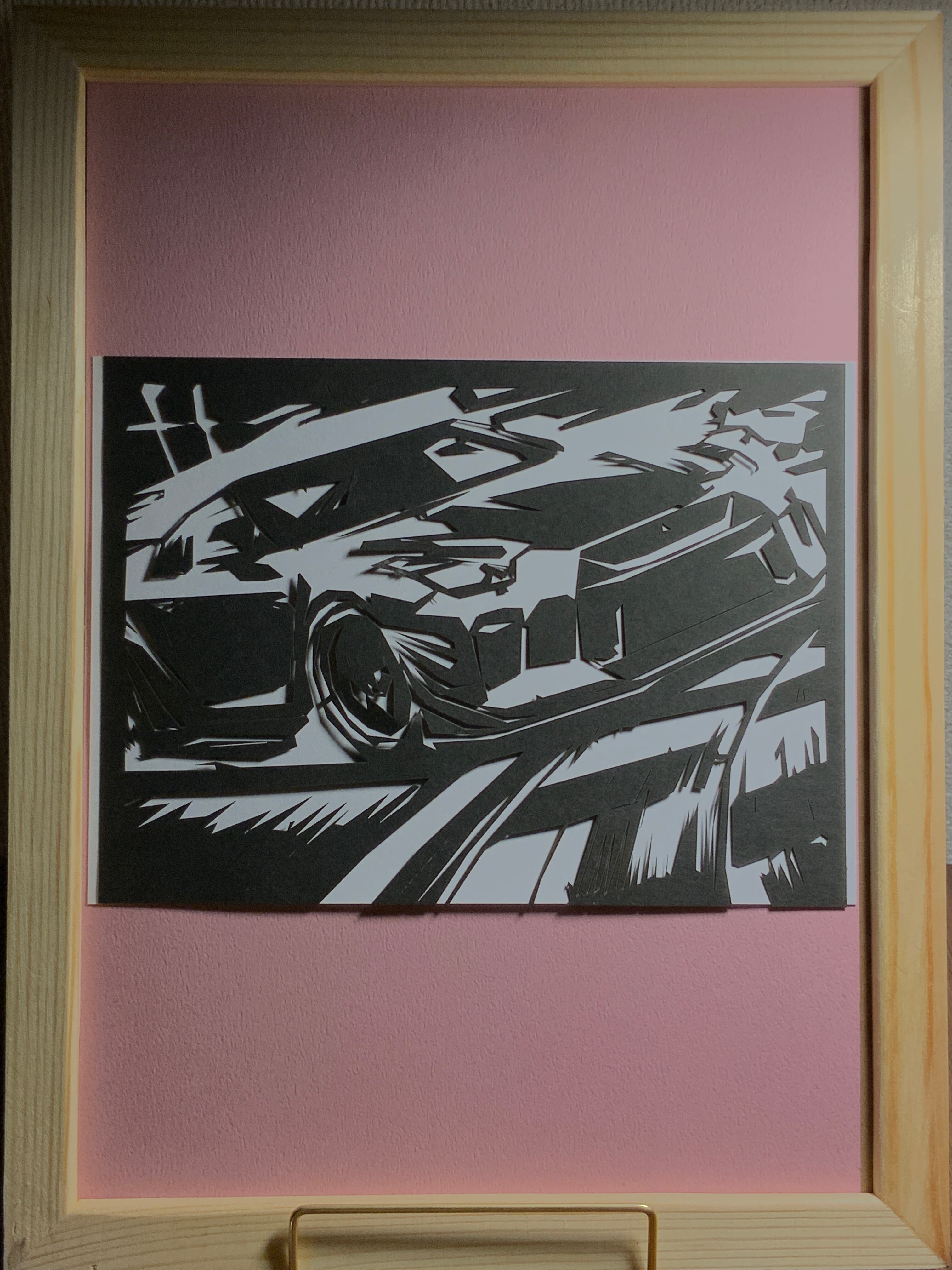 切り絵 411-Car-GT-R切り絵 | 切り絵博覧会 (↑上のメニューにも色々あり〼)