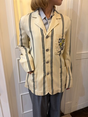 Ralph Lauren / vintage white border emblem jacket. (O)