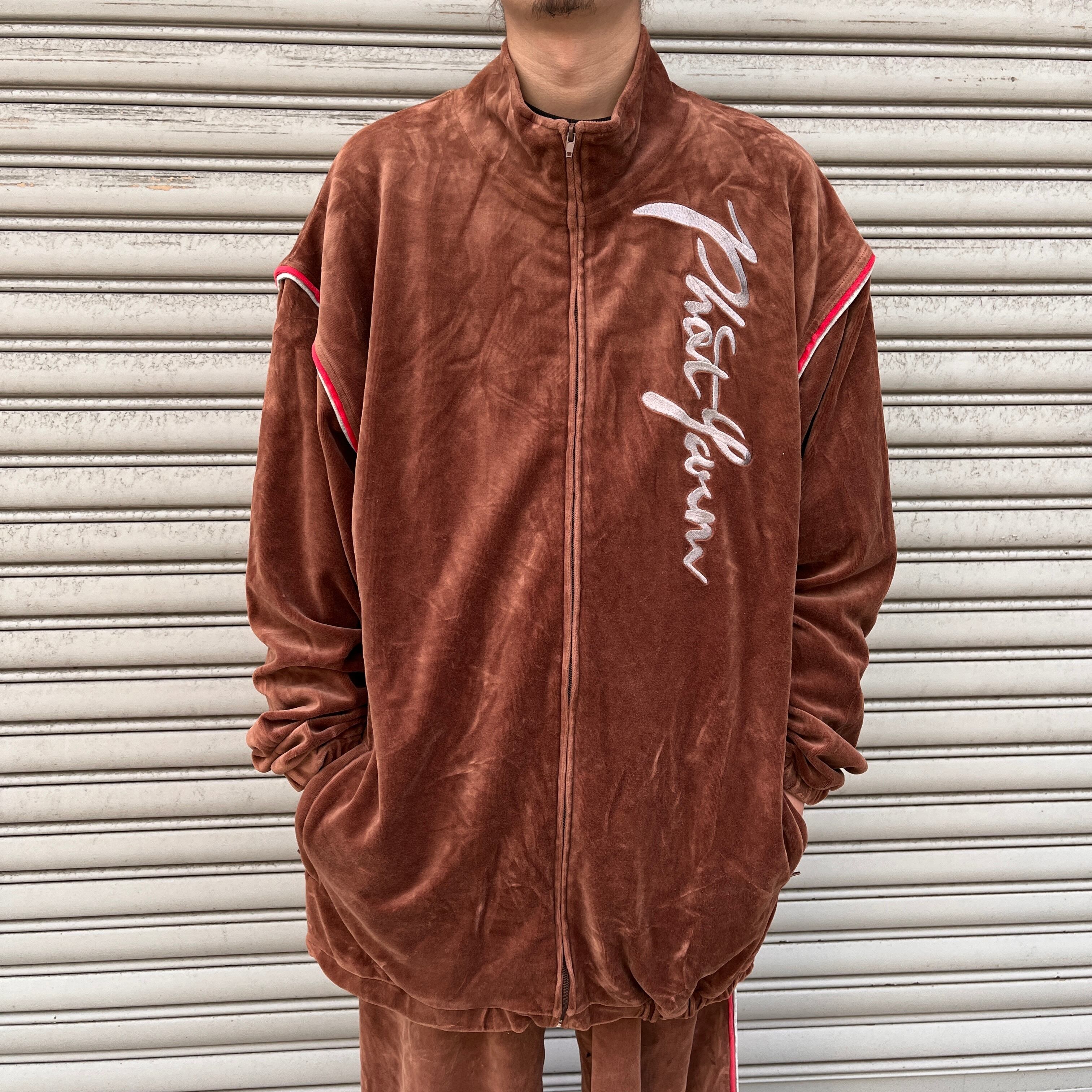 Phat farm ファットファーム ベロアジャージ セットアップ 3XL 茶 