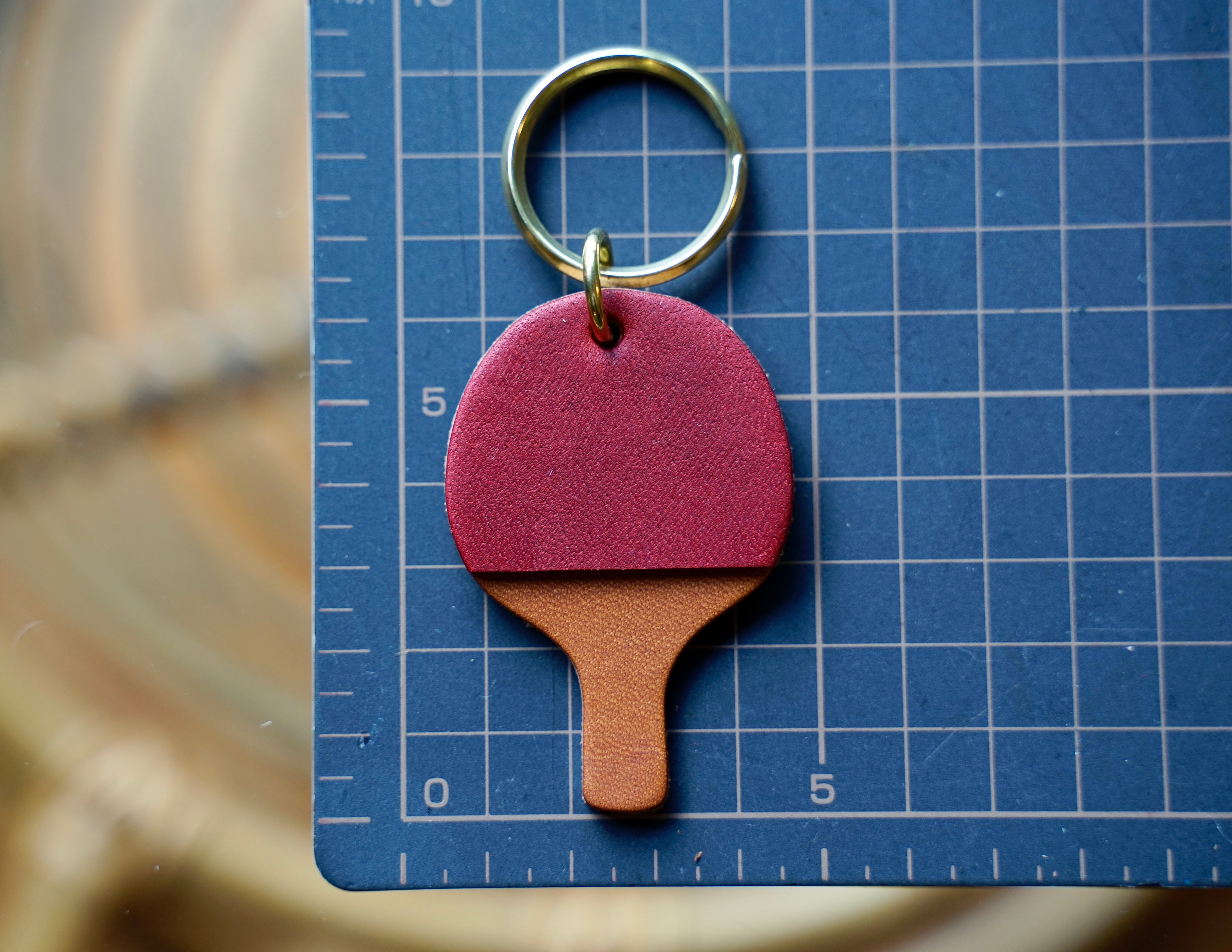 卓球部 キーリング | 革細工とニュージーランド雑貨のお店 BLESS