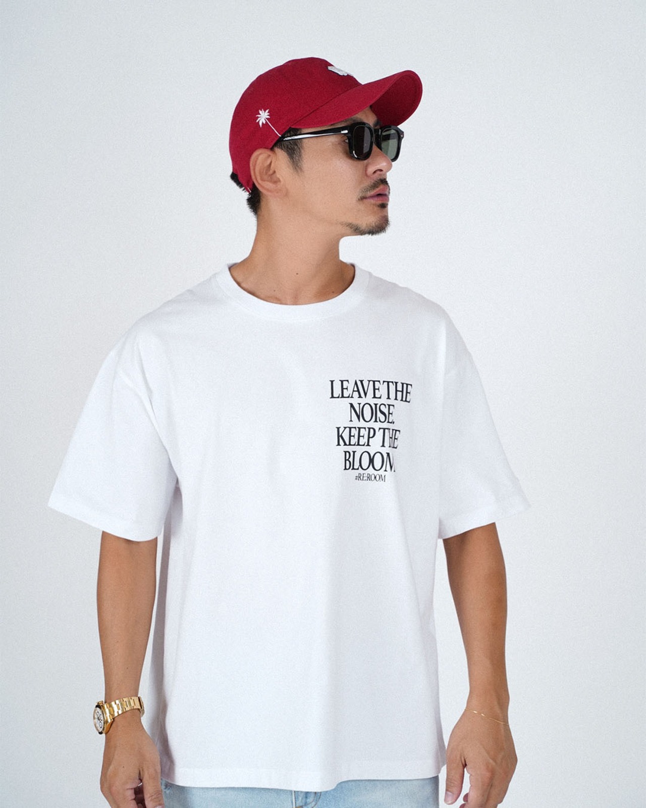 【#Re:room】MESSAGE PRINT T-SHIRT［REC915］